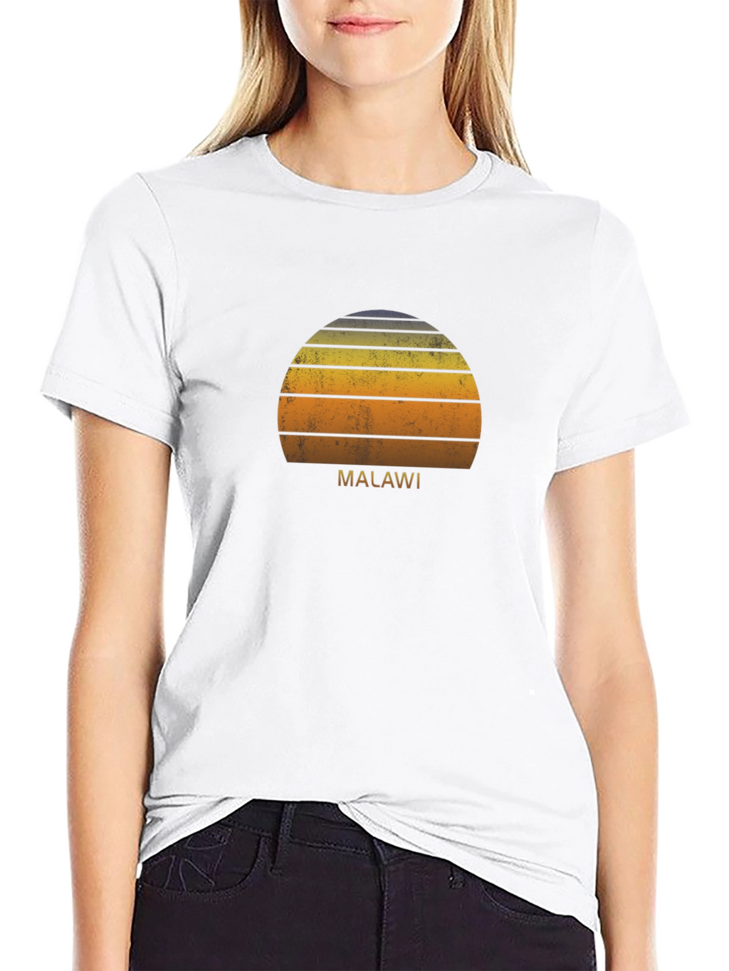 Malawi Retro Sunset T-Shirt | Stylish & Comfortable