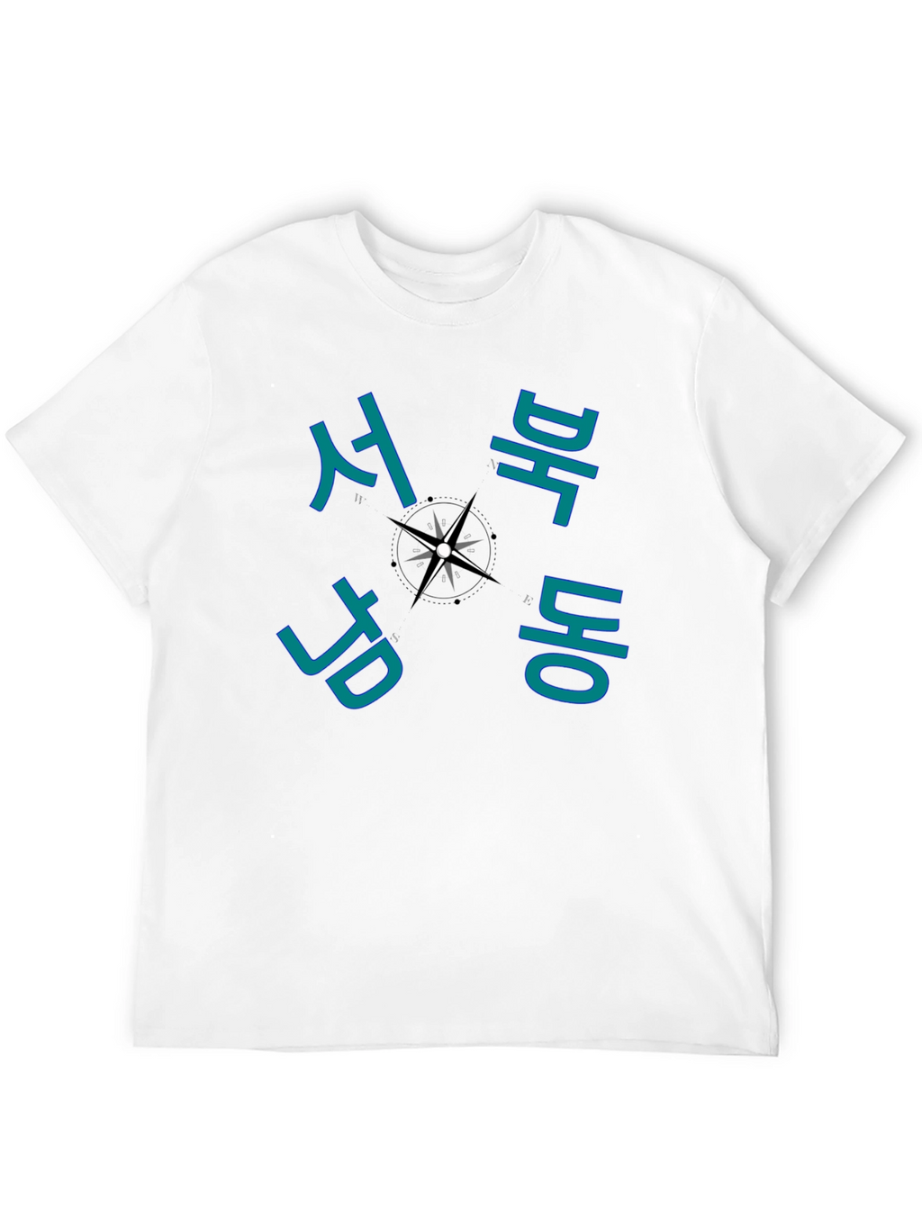 Korean Compass T-Shirt - Stylish Travel Tee