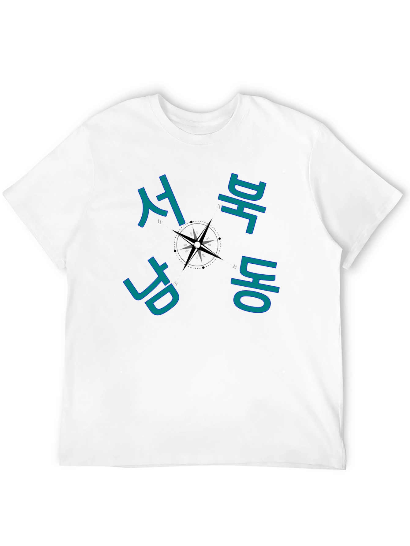 Korean Compass T-Shirt - Stylish Travel Tee