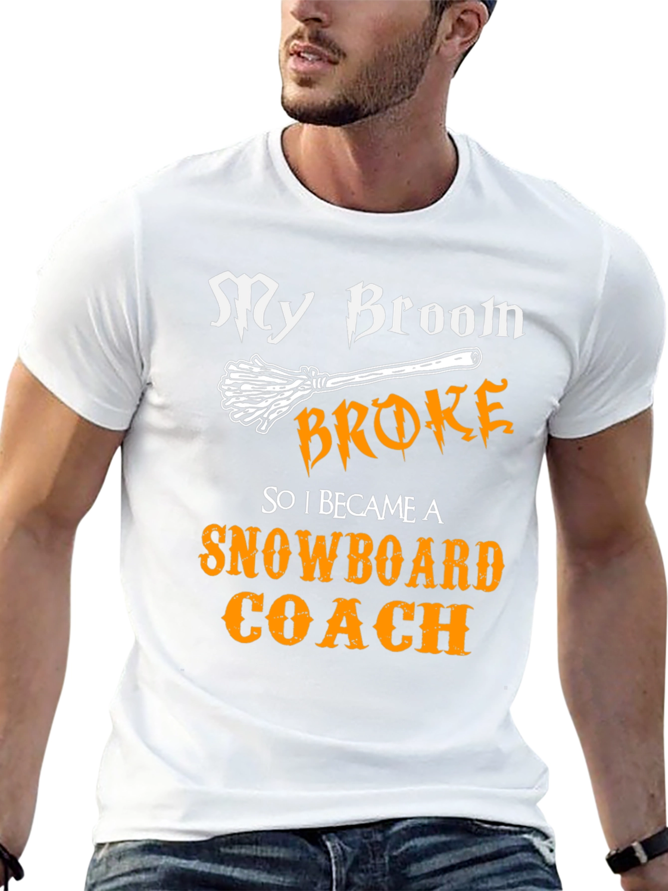 My Broom Broke Snowboard Coach T-Shirt