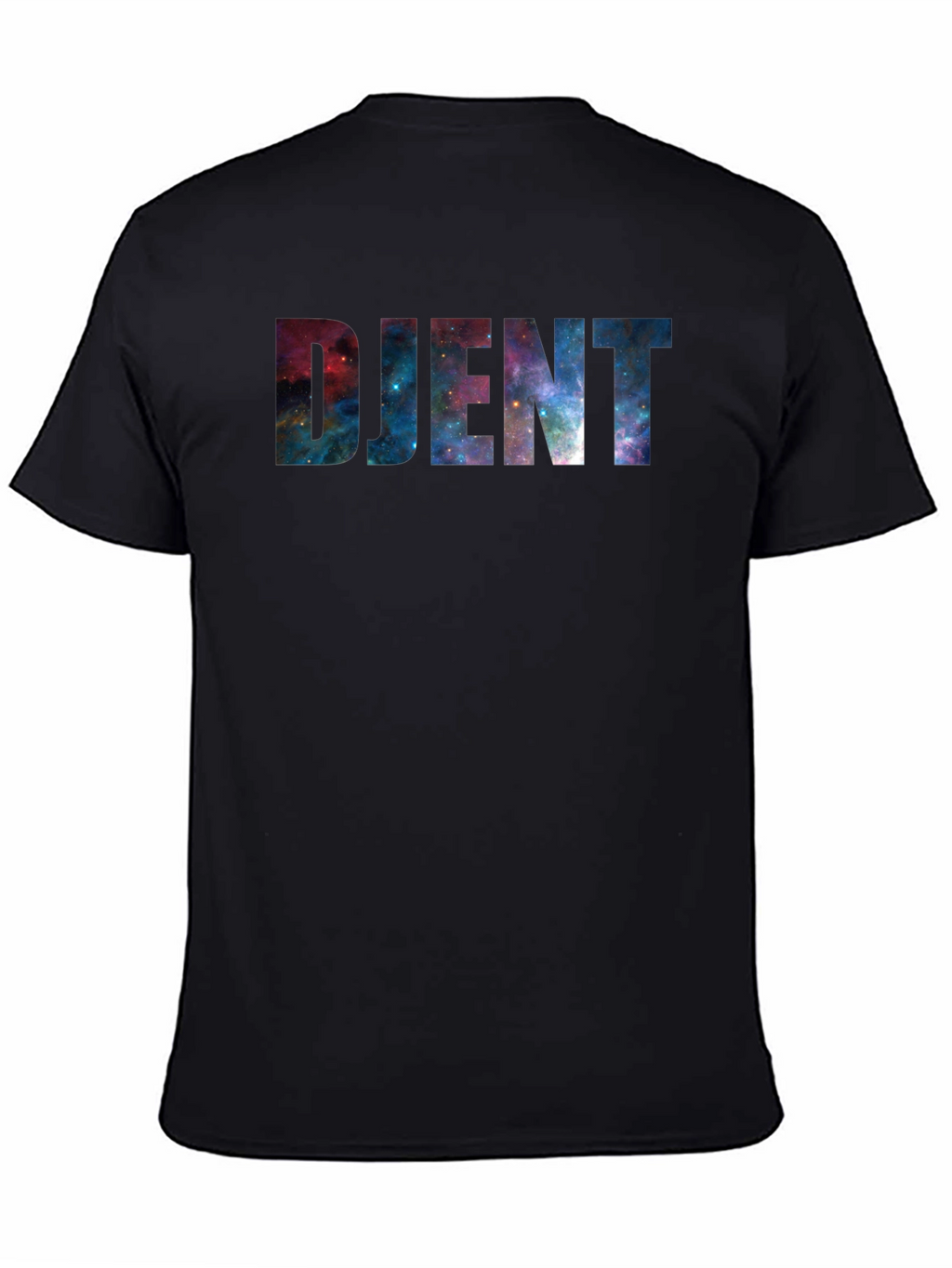 Djent Galaxy Print Black T-Shirt