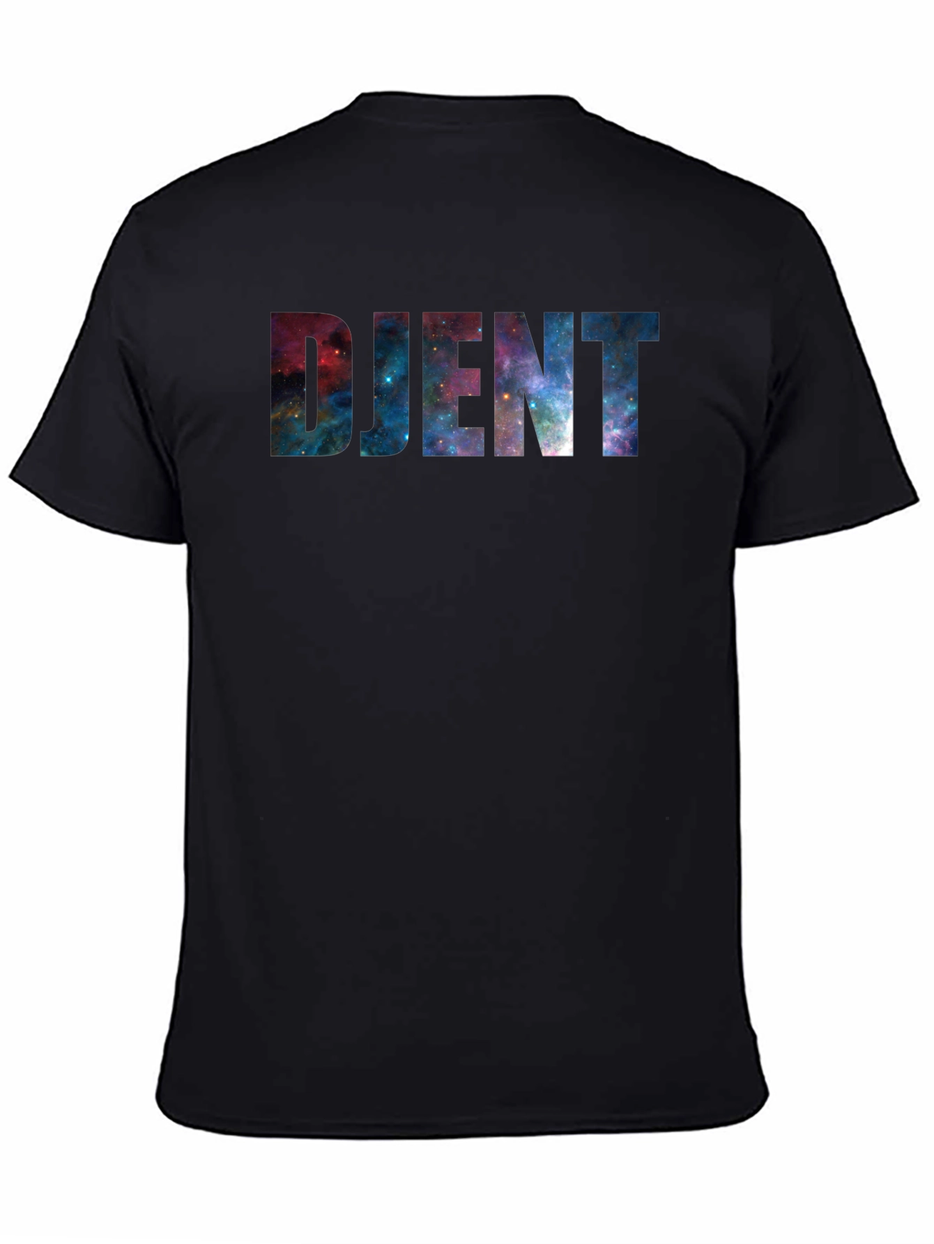 Djent Galaxy Print Black T-Shirt
