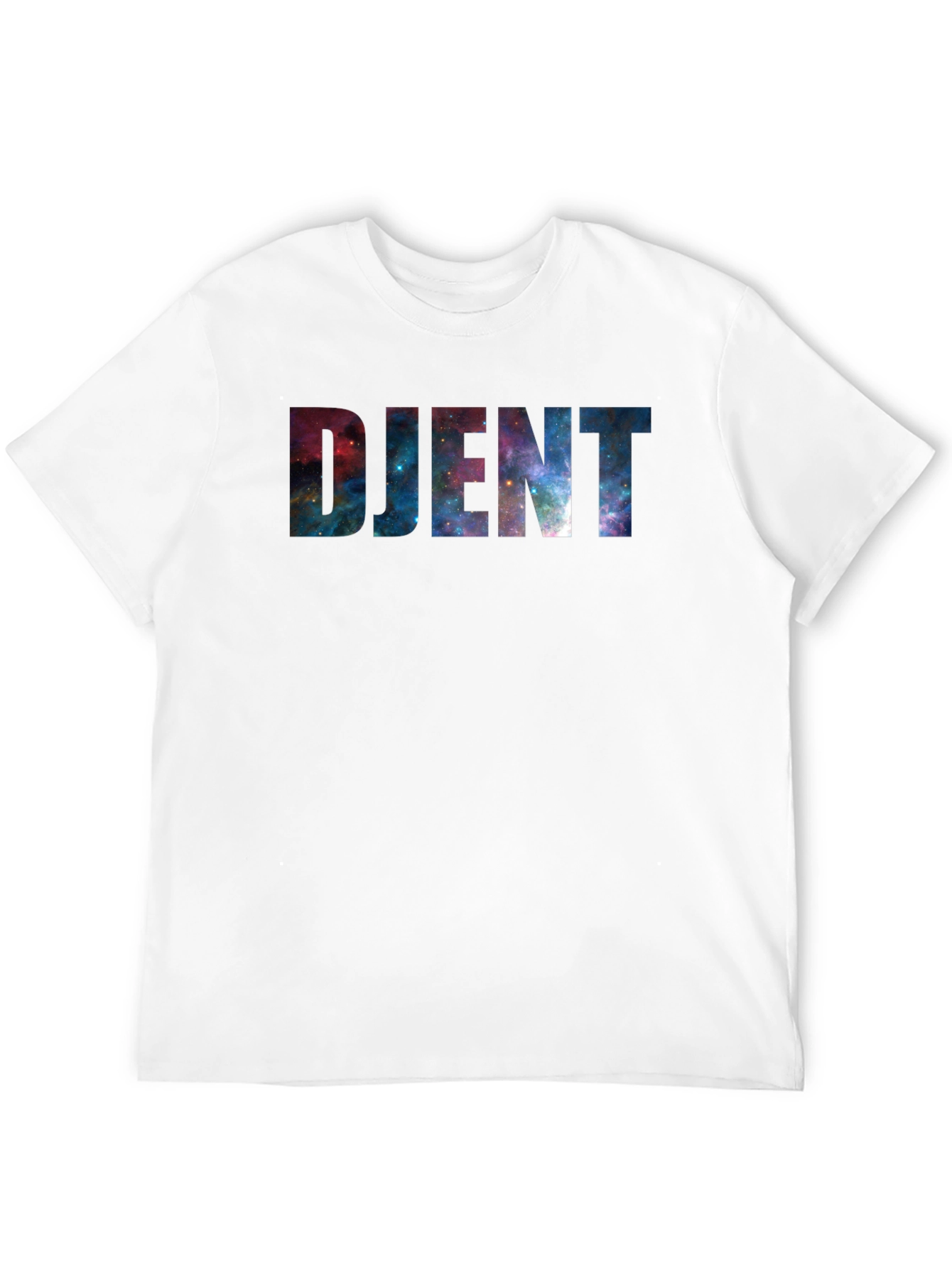 Djent Galaxy Print Black T-Shirt
