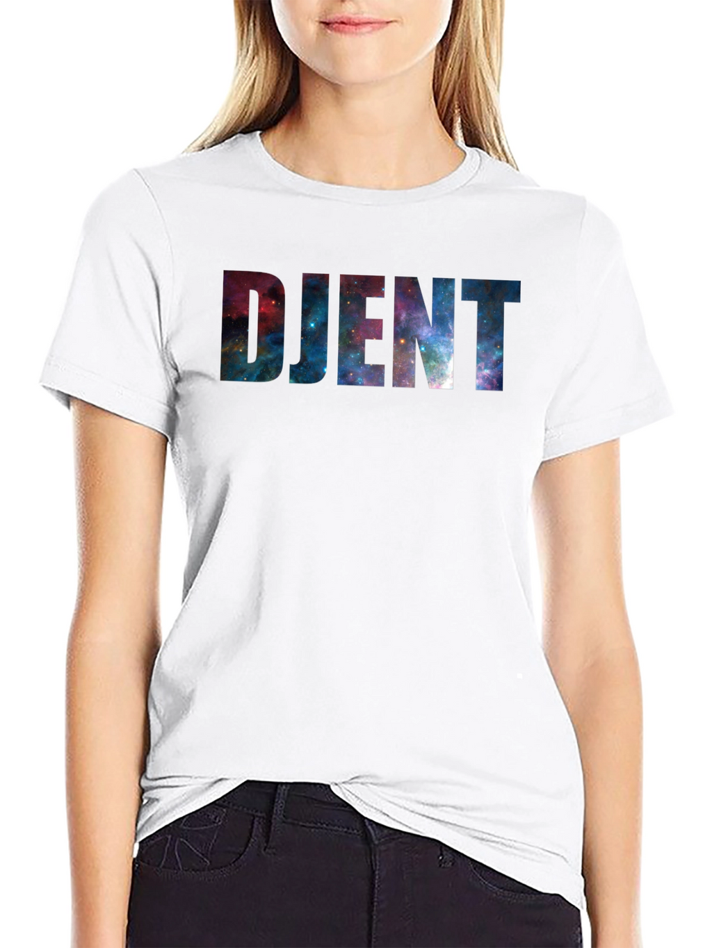 Djent Galaxy Print Black T-Shirt