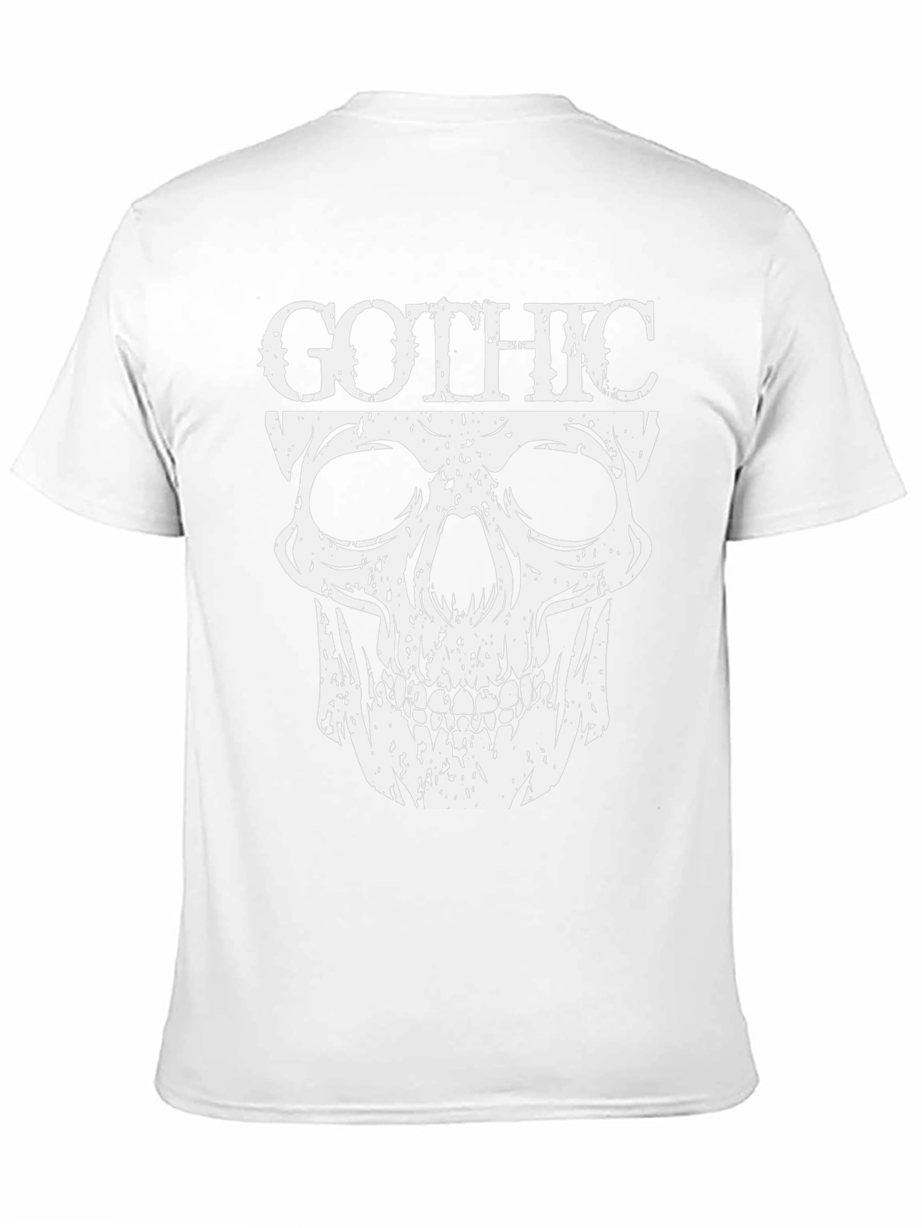 Gothic Skull Graphic T-Shirt - Dark Fashion