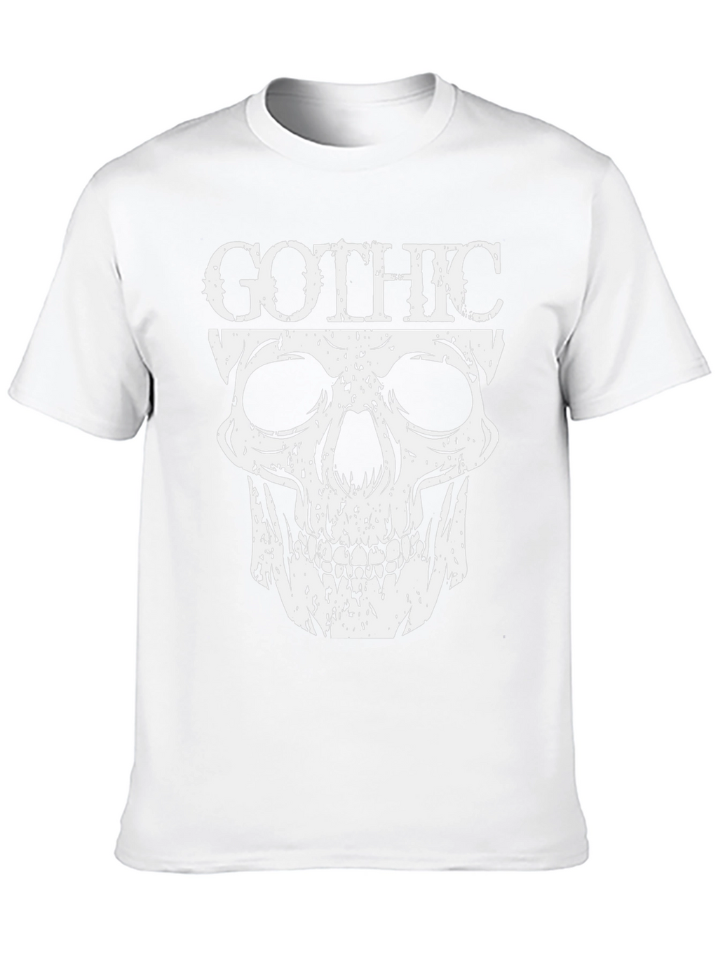 Gothic Skull Graphic T-Shirt - Dark Fashion