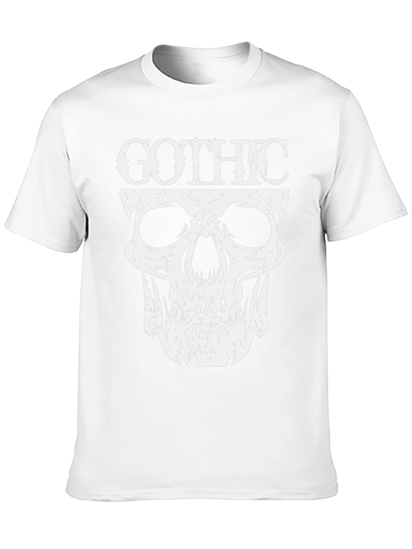 Gothic Skull Graphic T-Shirt - Dark Fashion