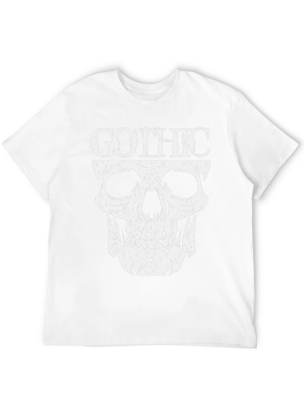 Gothic Skull Graphic T-Shirt - Dark Fashion