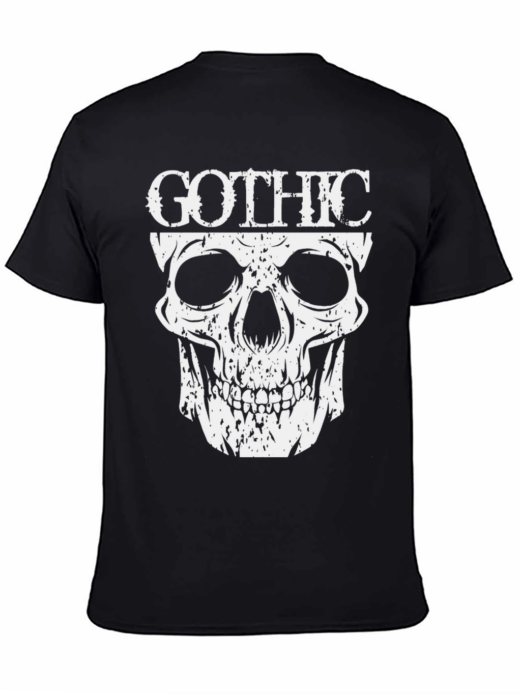 Gothic Skull Graphic T-Shirt - Dark Fashion