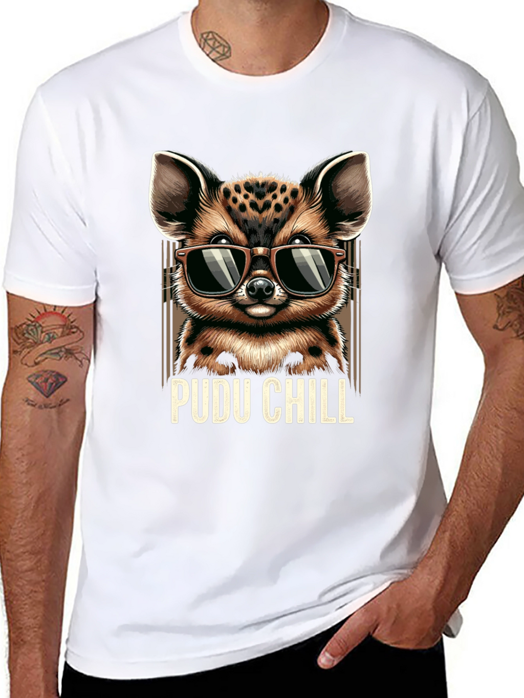 Pudu Chill T-Shirt - Cool Animal Graphic Tee