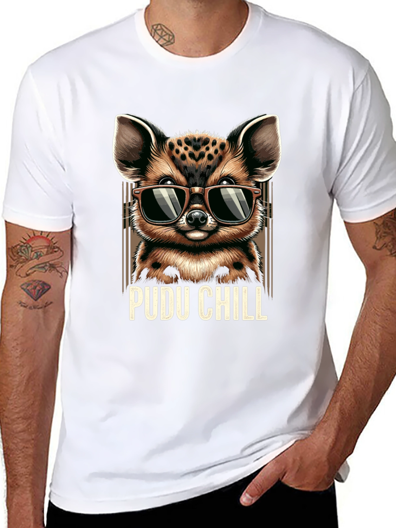 Pudu Chill T-Shirt - Cool Animal Graphic Tee