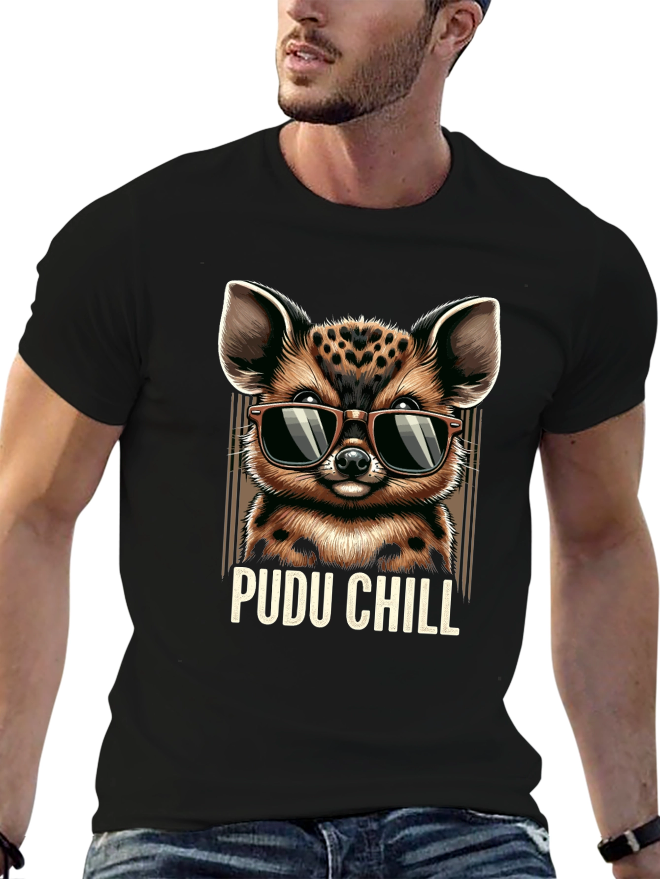 Pudu Chill T-Shirt - Cool Animal Graphic Tee