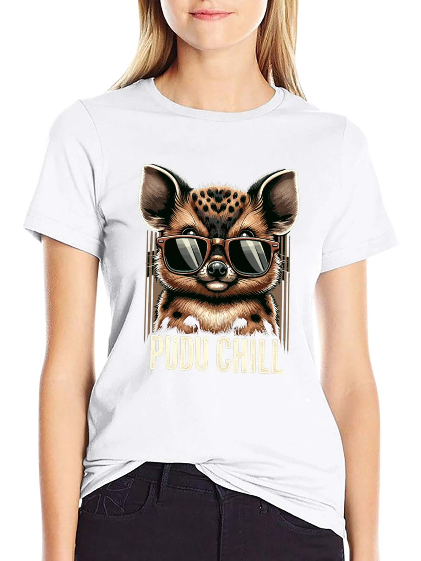 Pudu Chill T-Shirt - Cool Animal Graphic Tee