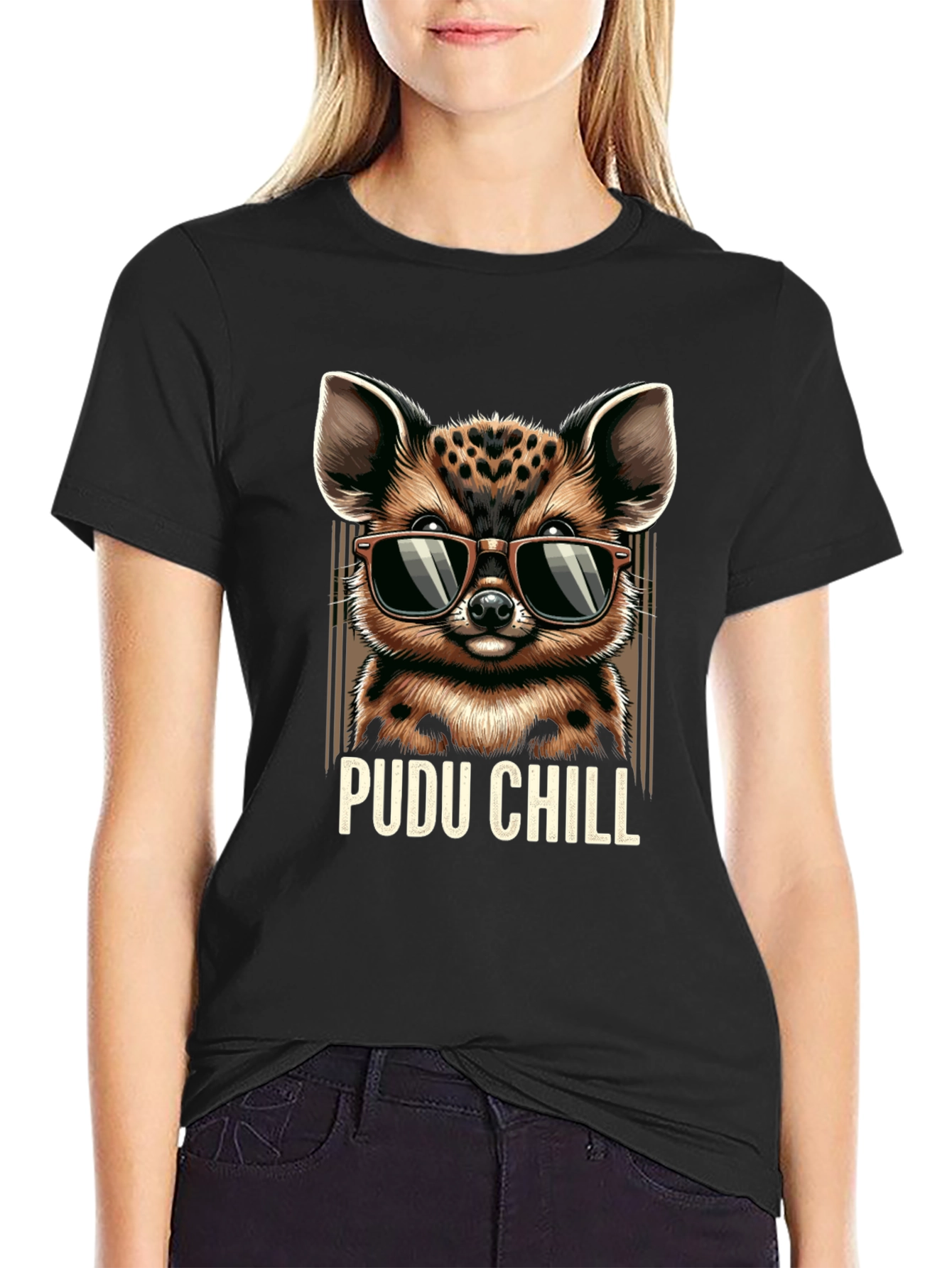 Pudu Chill T-Shirt - Cool Animal Graphic Tee