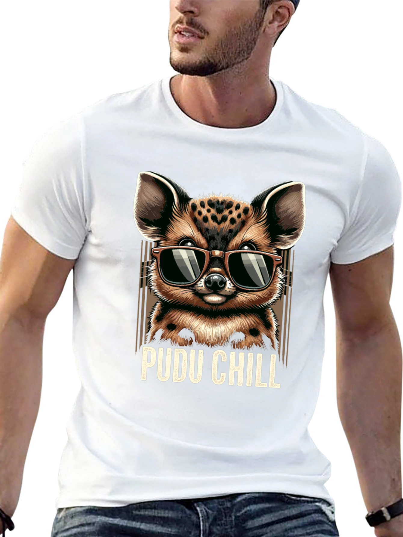 Pudu Chill T-Shirt - Cool Animal Graphic Tee
