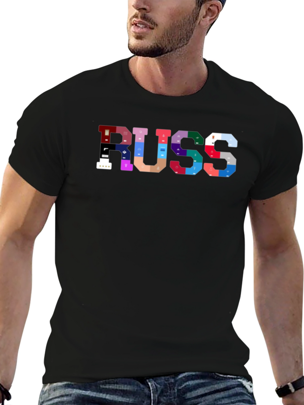 RUSS Graphic Tee - Stylish Musician Inspired T-Shirt