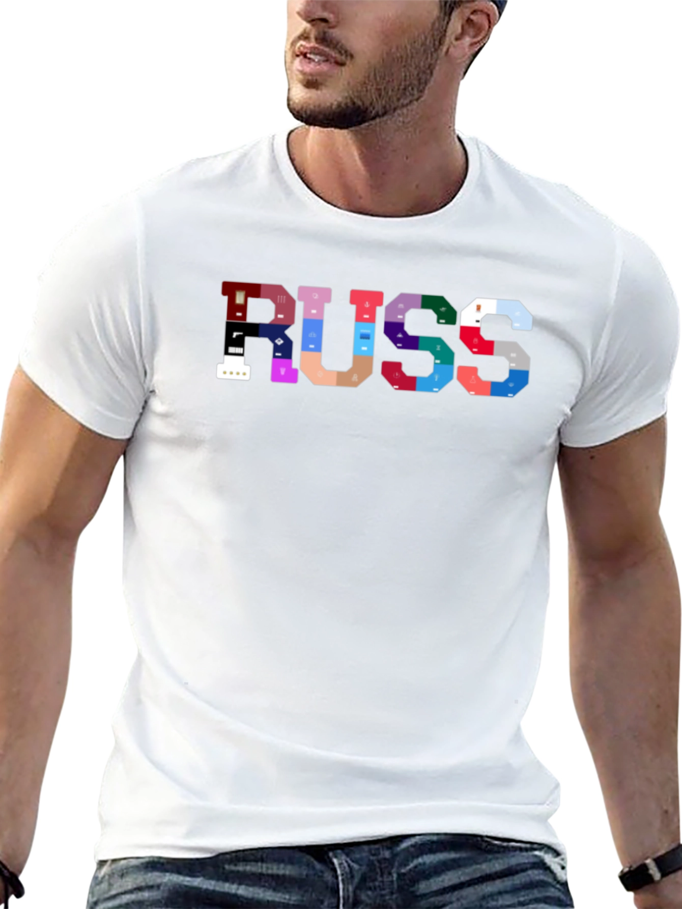 RUSS Graphic Tee - Stylish Musician Inspired T-Shirt