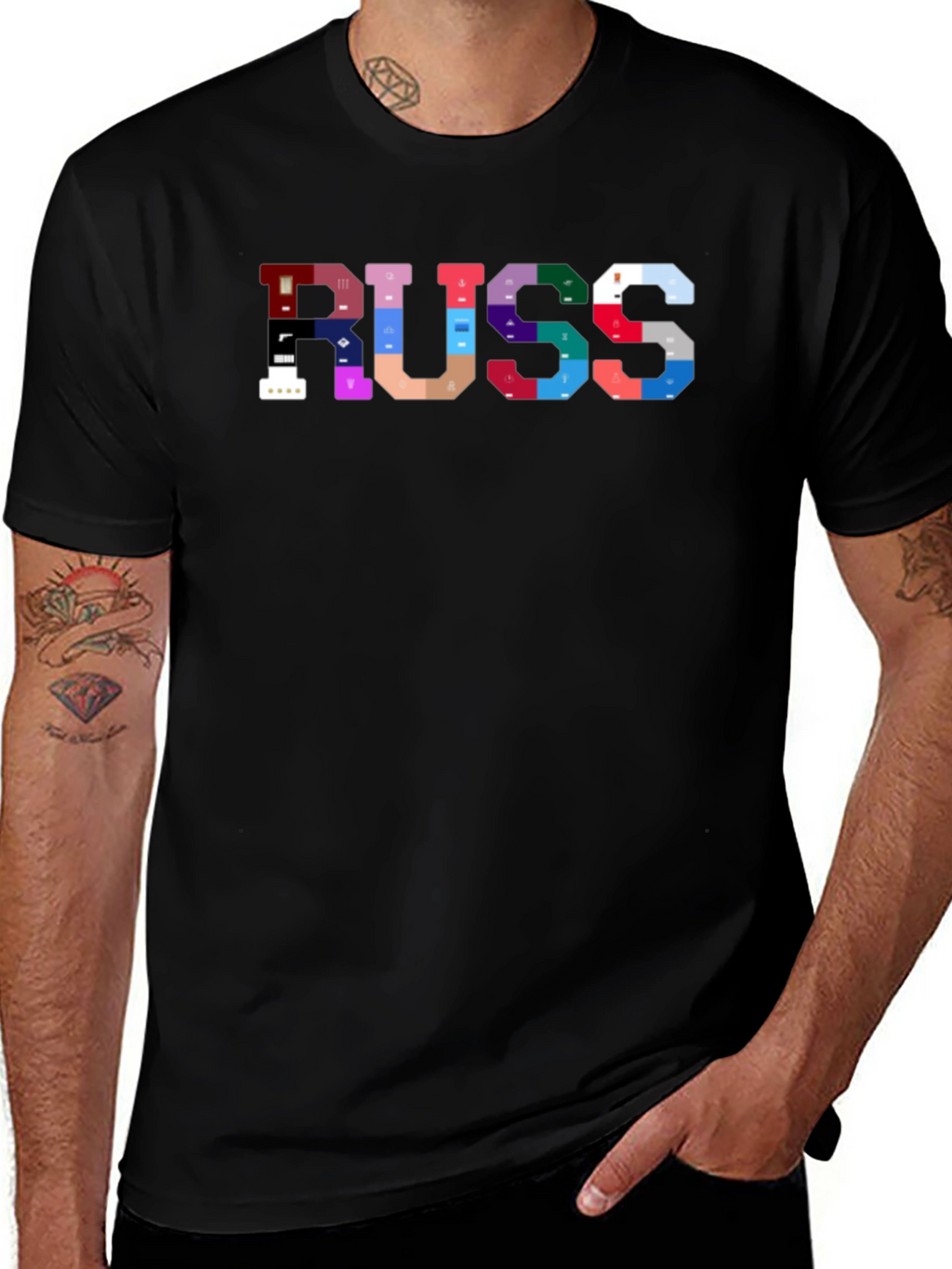 RUSS Graphic Tee - Stylish Musician Inspired T-Shirt