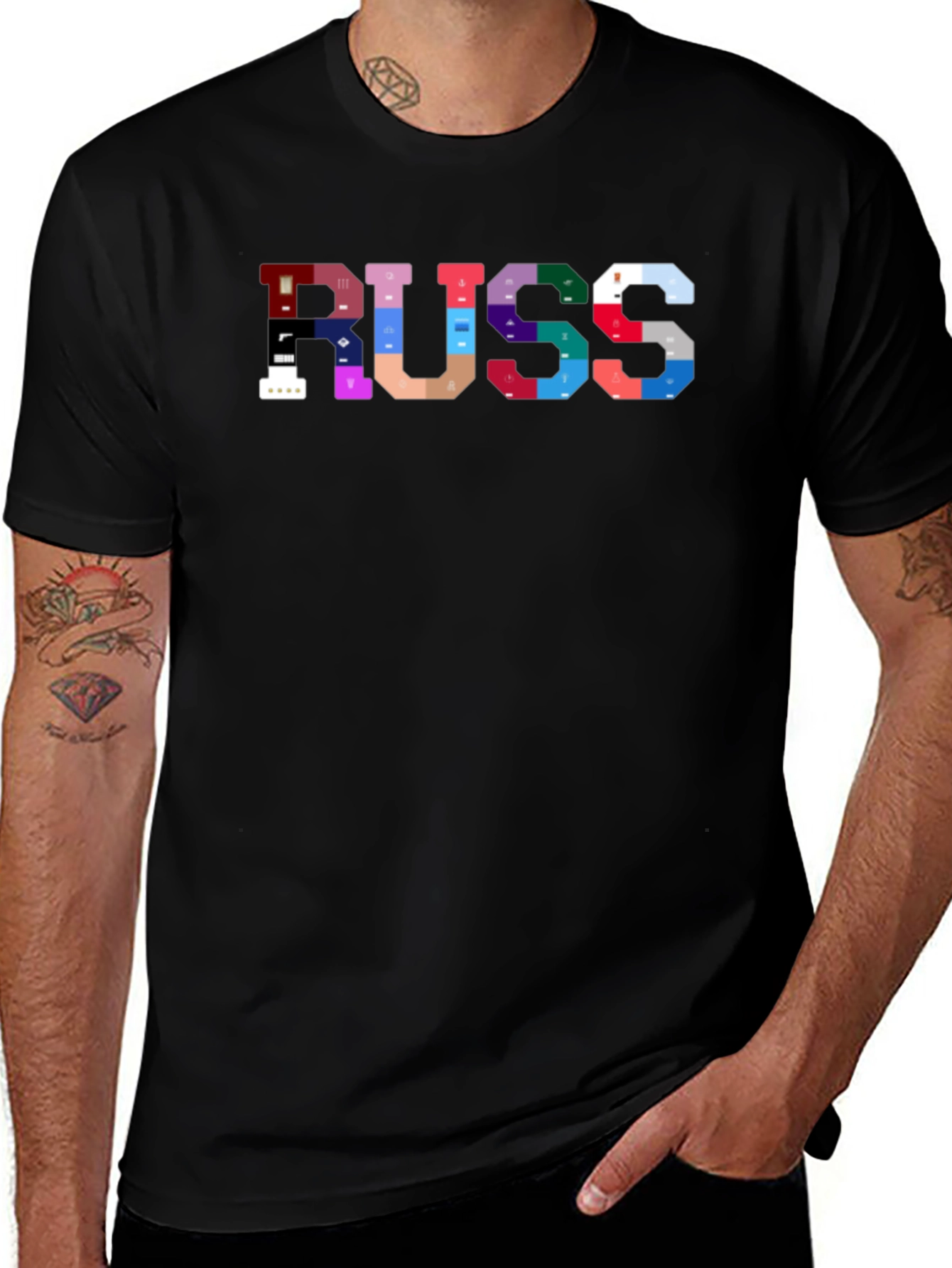 RUSS Graphic Tee - Stylish Musician Inspired T-Shirt