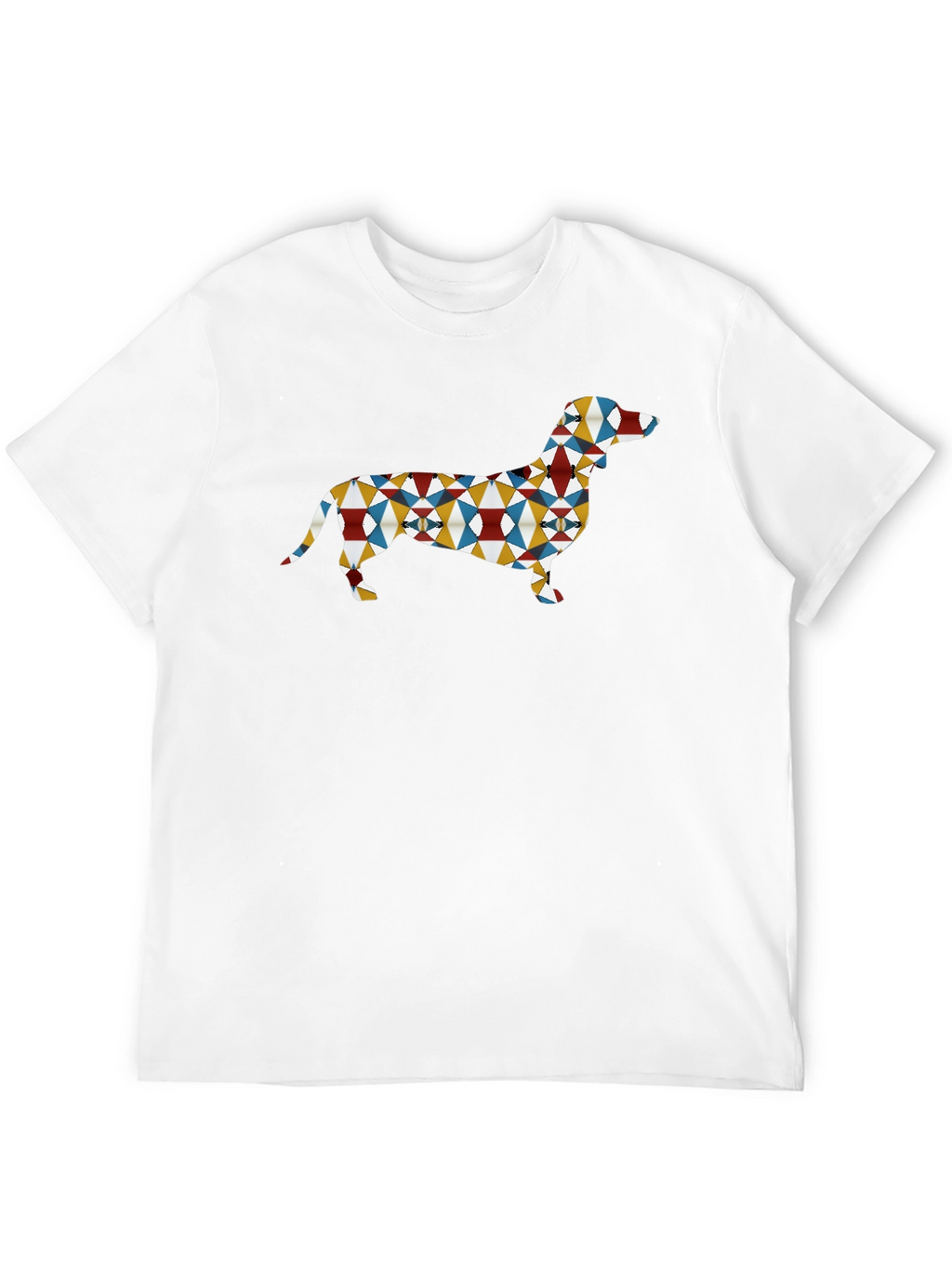 Geometric Dachshund Dog T-Shirt