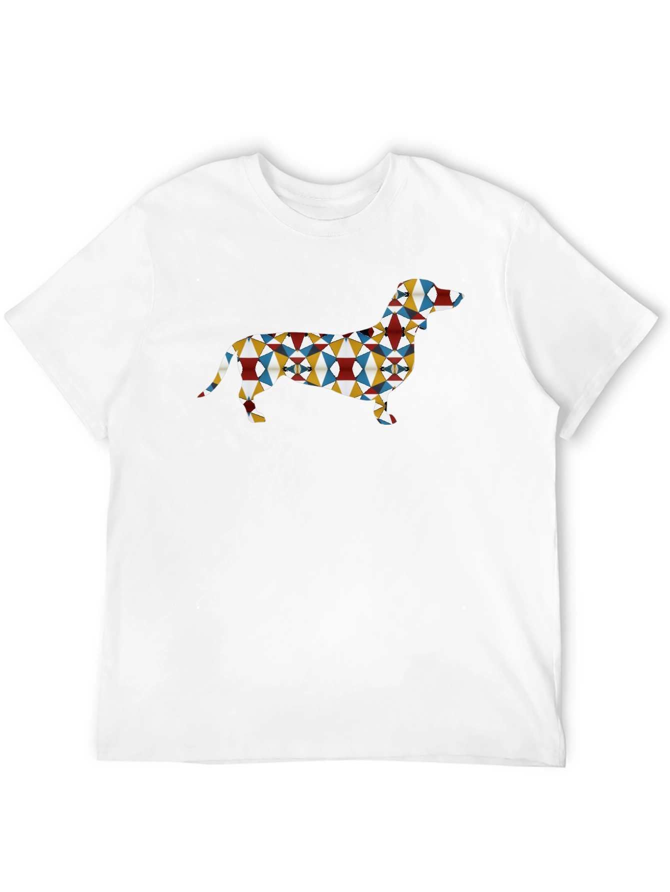 Geometric Dachshund Dog T-Shirt