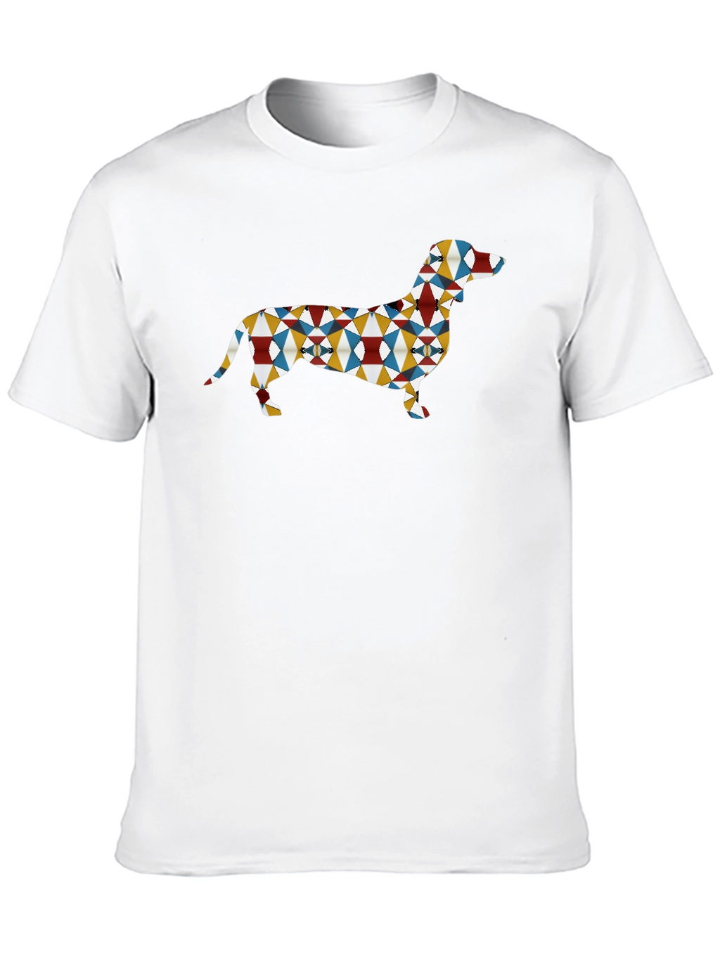 Geometric Dachshund Dog T-Shirt