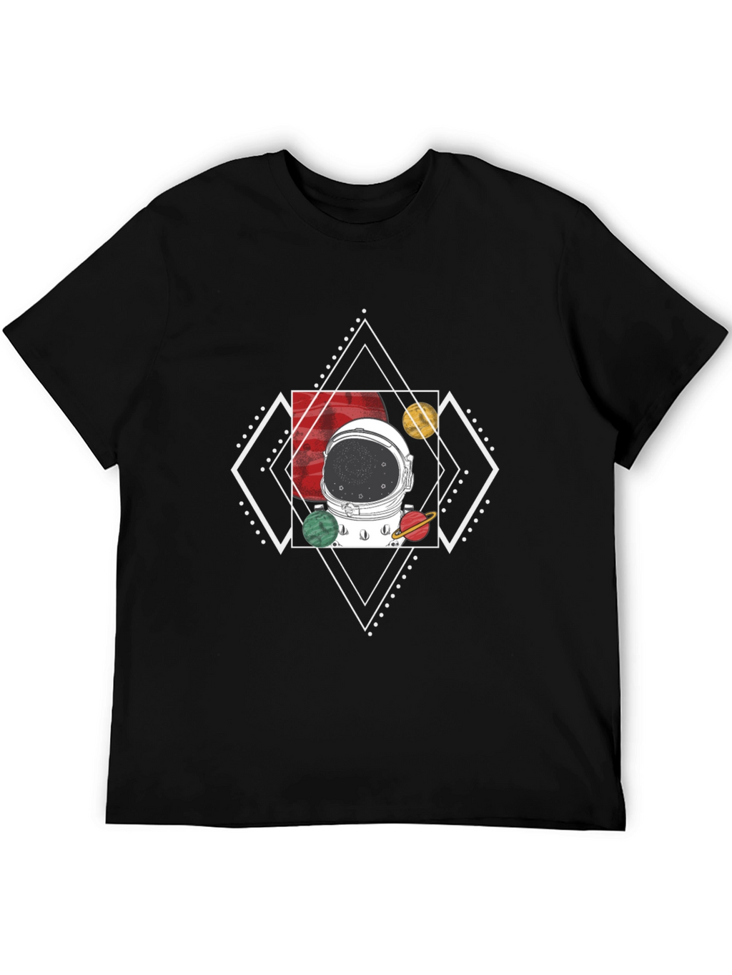 Astronaut Helmet T-Shirt - Cosmic Design