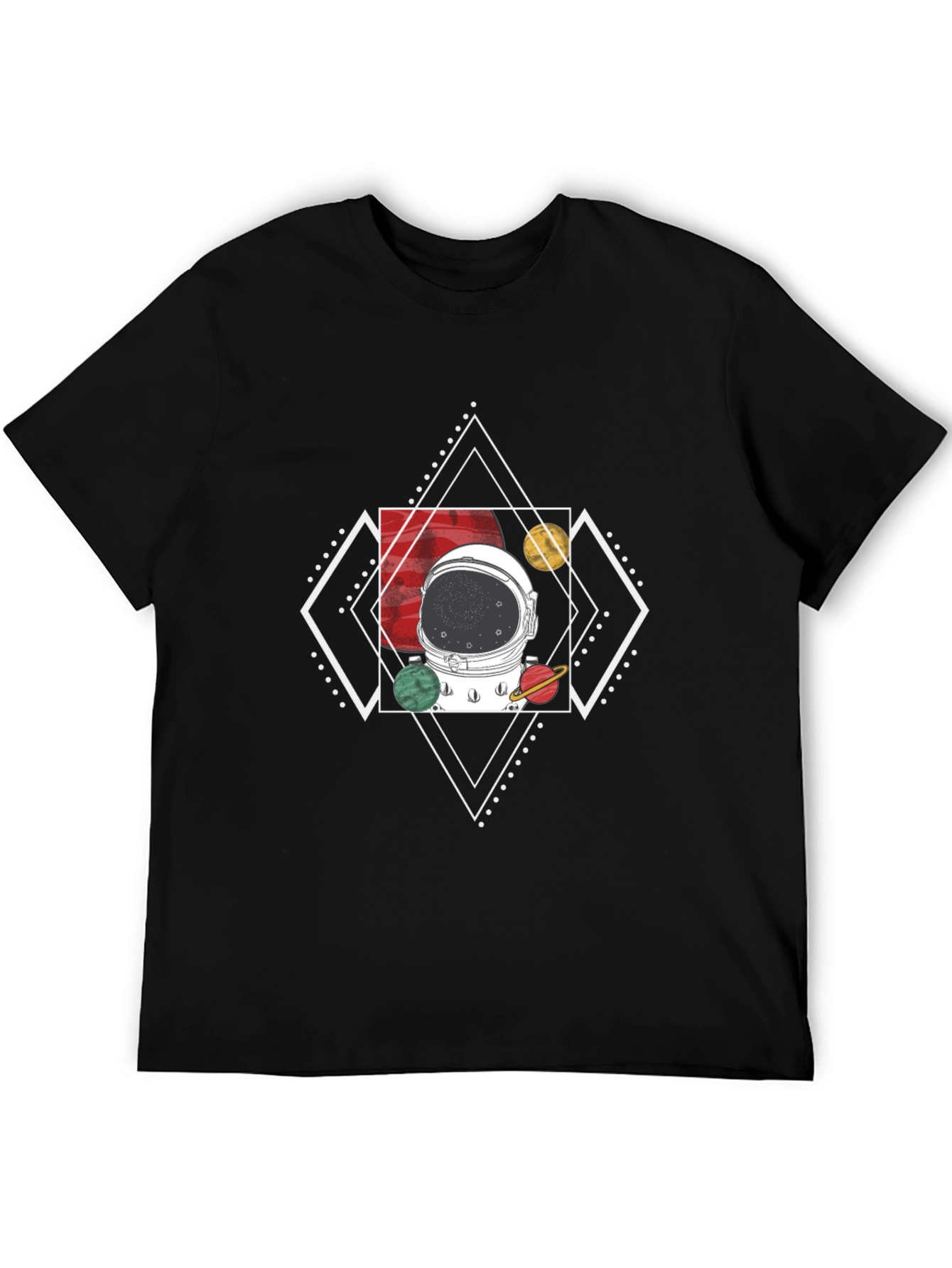 Astronaut Helmet T-Shirt - Cosmic Design