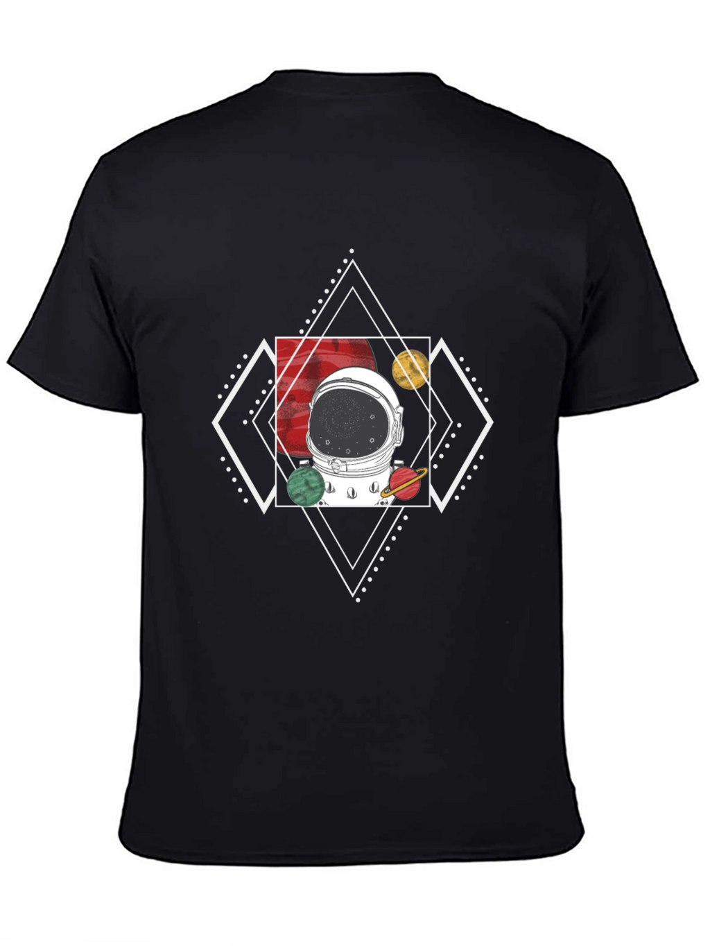 Astronaut Helmet T-Shirt - Cosmic Design