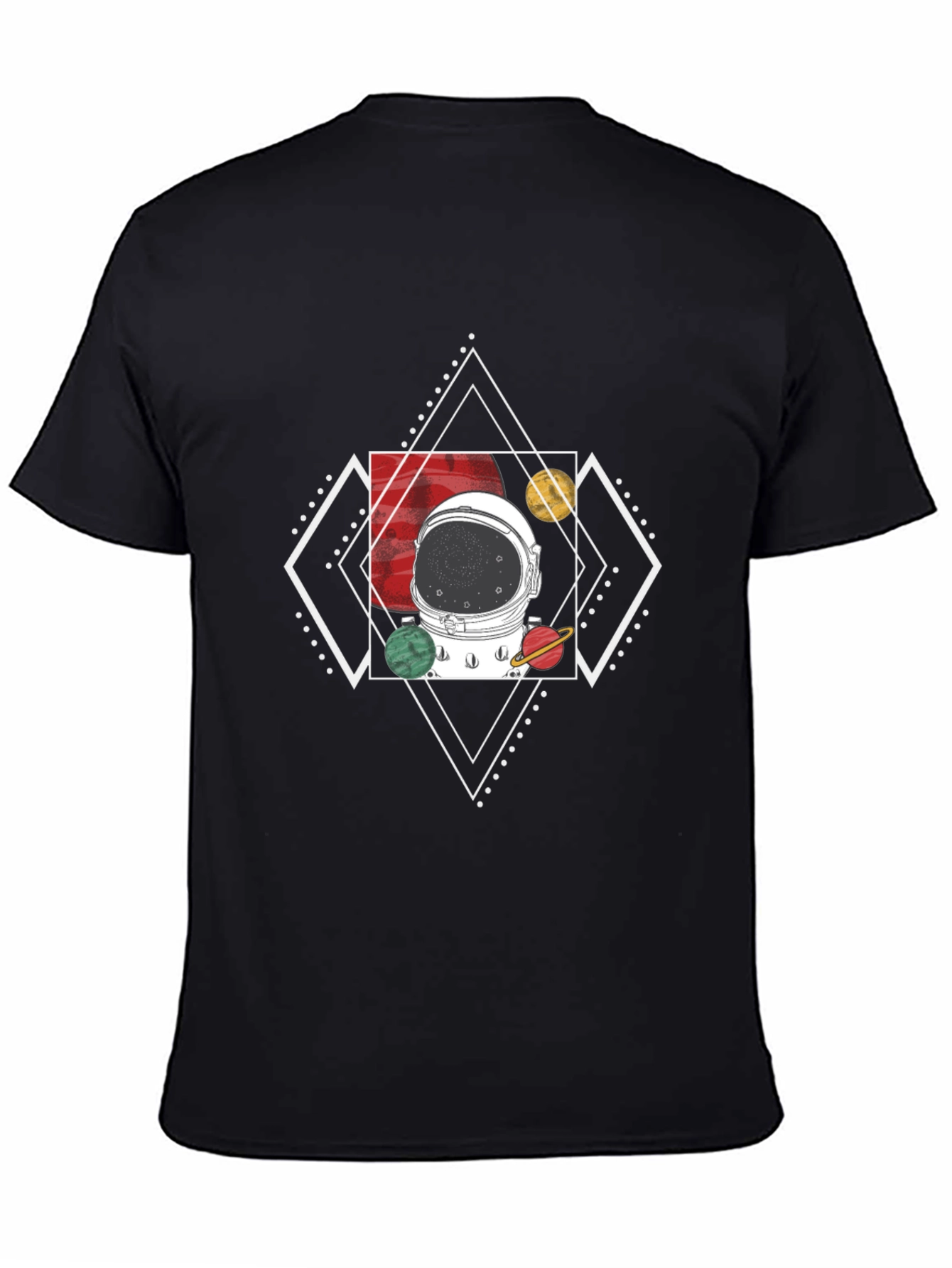 Astronaut Helmet T-Shirt - Cosmic Design
