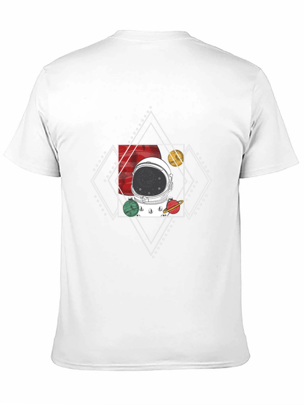 Astronaut Helmet T-Shirt - Cosmic Design