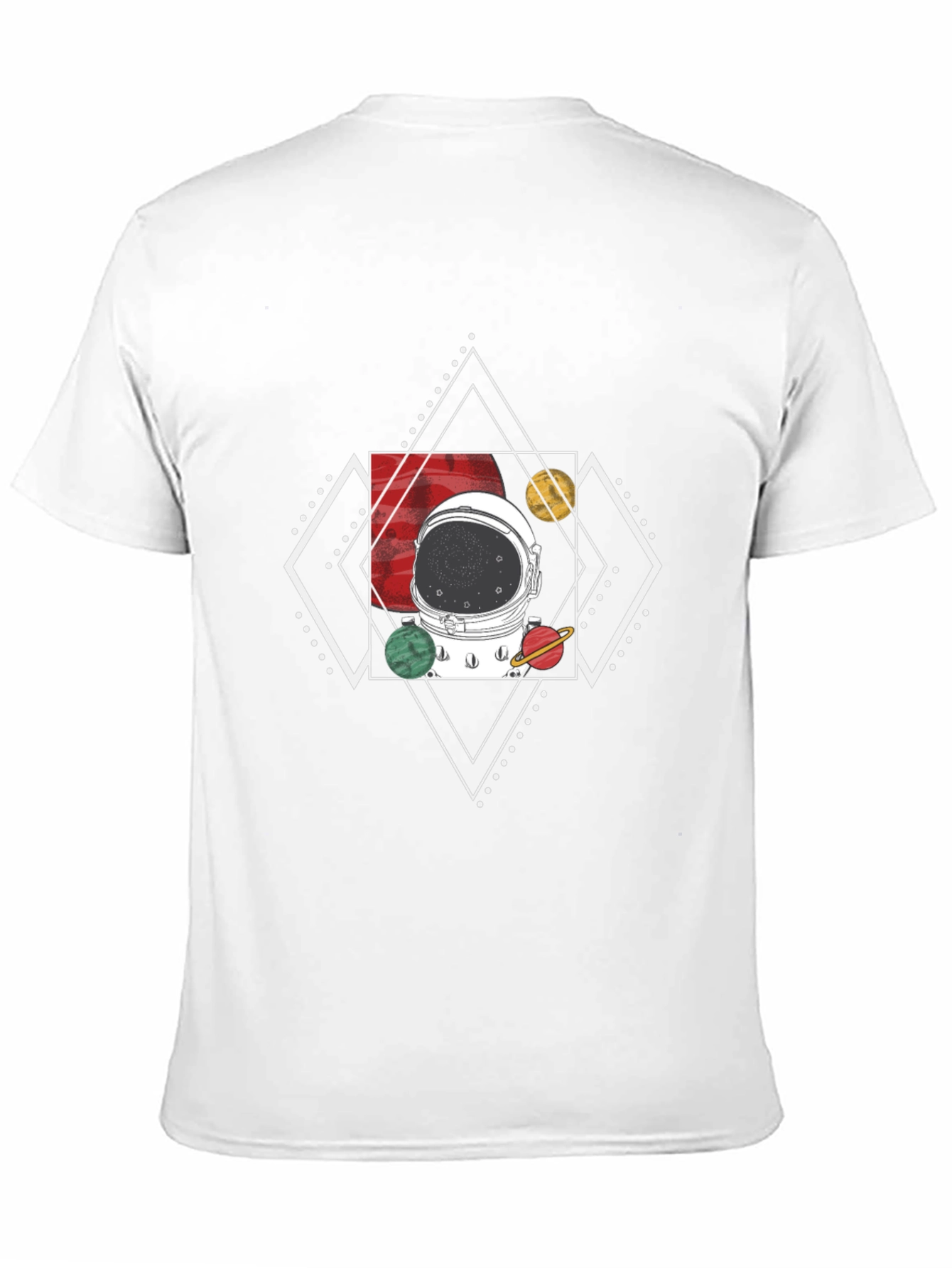 Astronaut Helmet T-Shirt - Cosmic Design