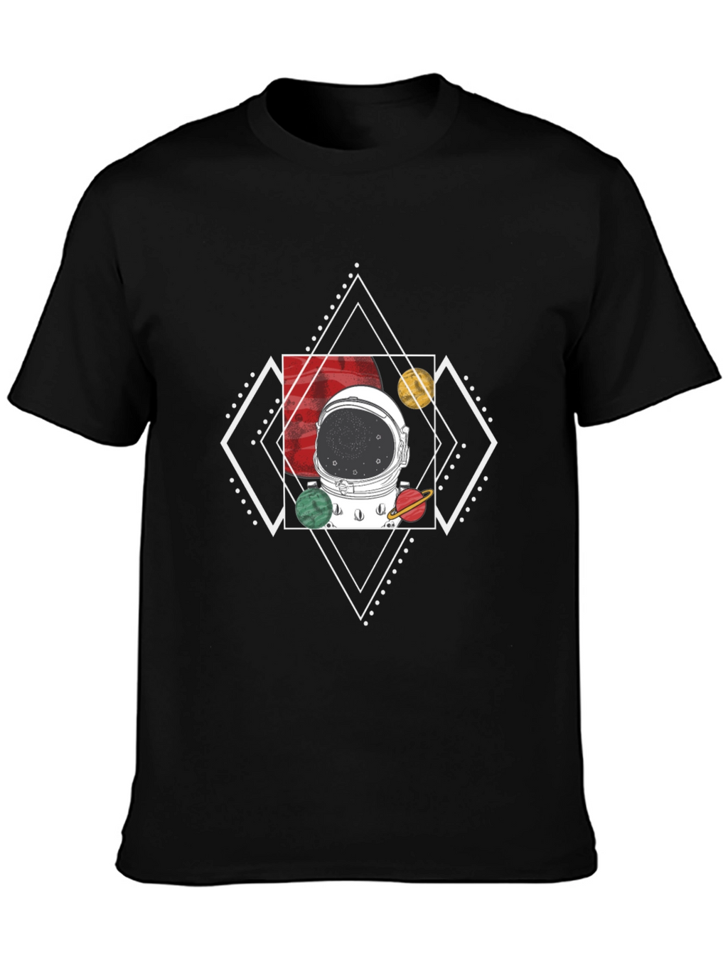 Astronaut Helmet T-Shirt - Cosmic Design