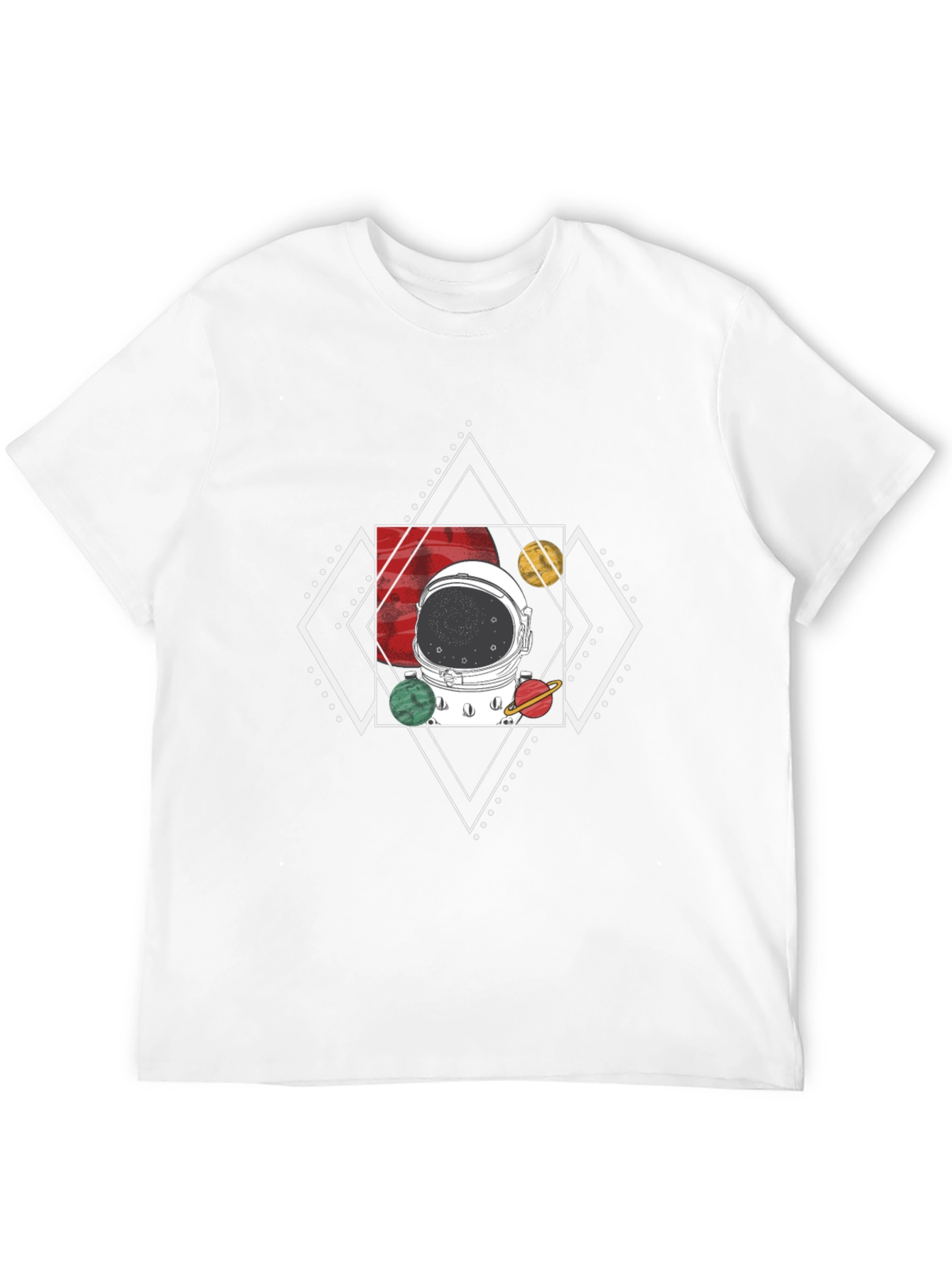 Astronaut Helmet T-Shirt - Cosmic Design