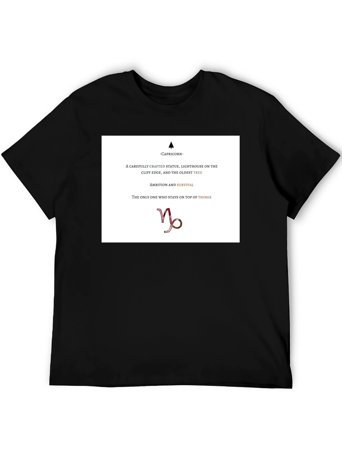 Capricorn Zodiac T-Shirt - Ambition & Survival Tee