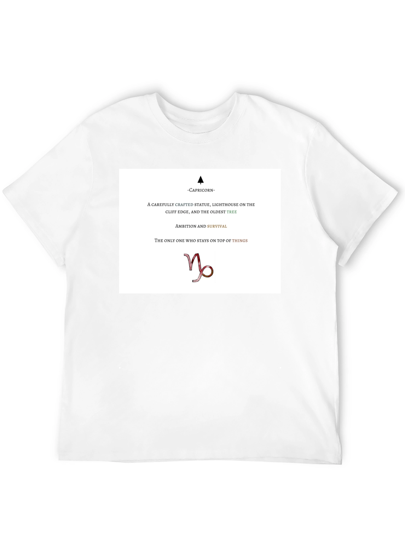 Capricorn Zodiac T-Shirt - Ambition & Survival Tee