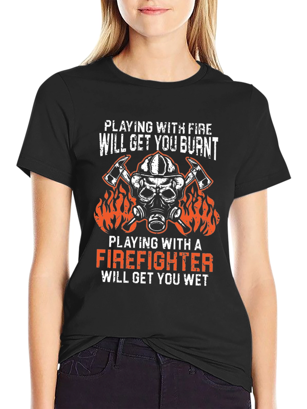 Firefighter T-Shirt: Playing With Fire Design