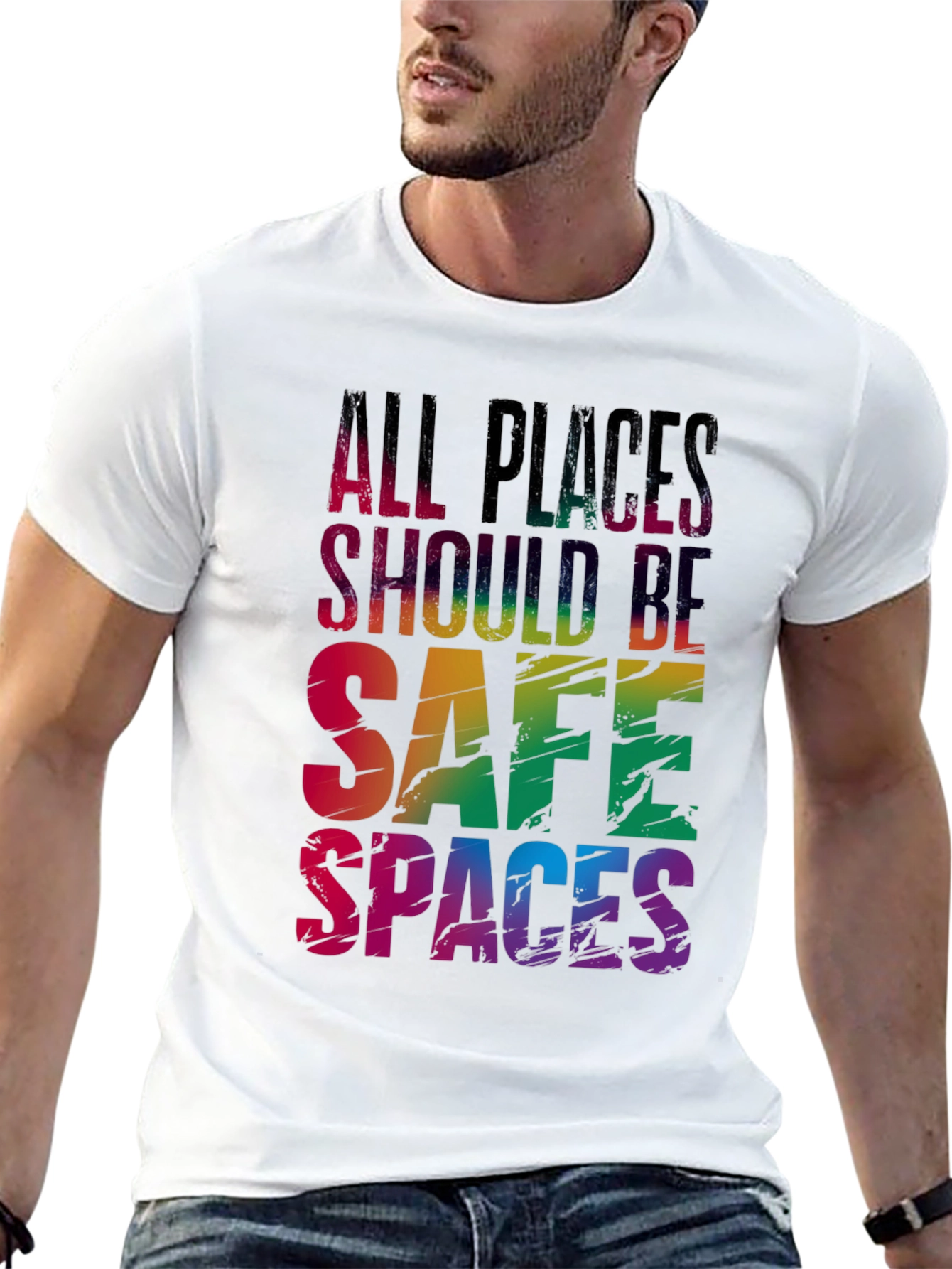 All Places Should Be Safe Spaces LGBTQ T-Shirt