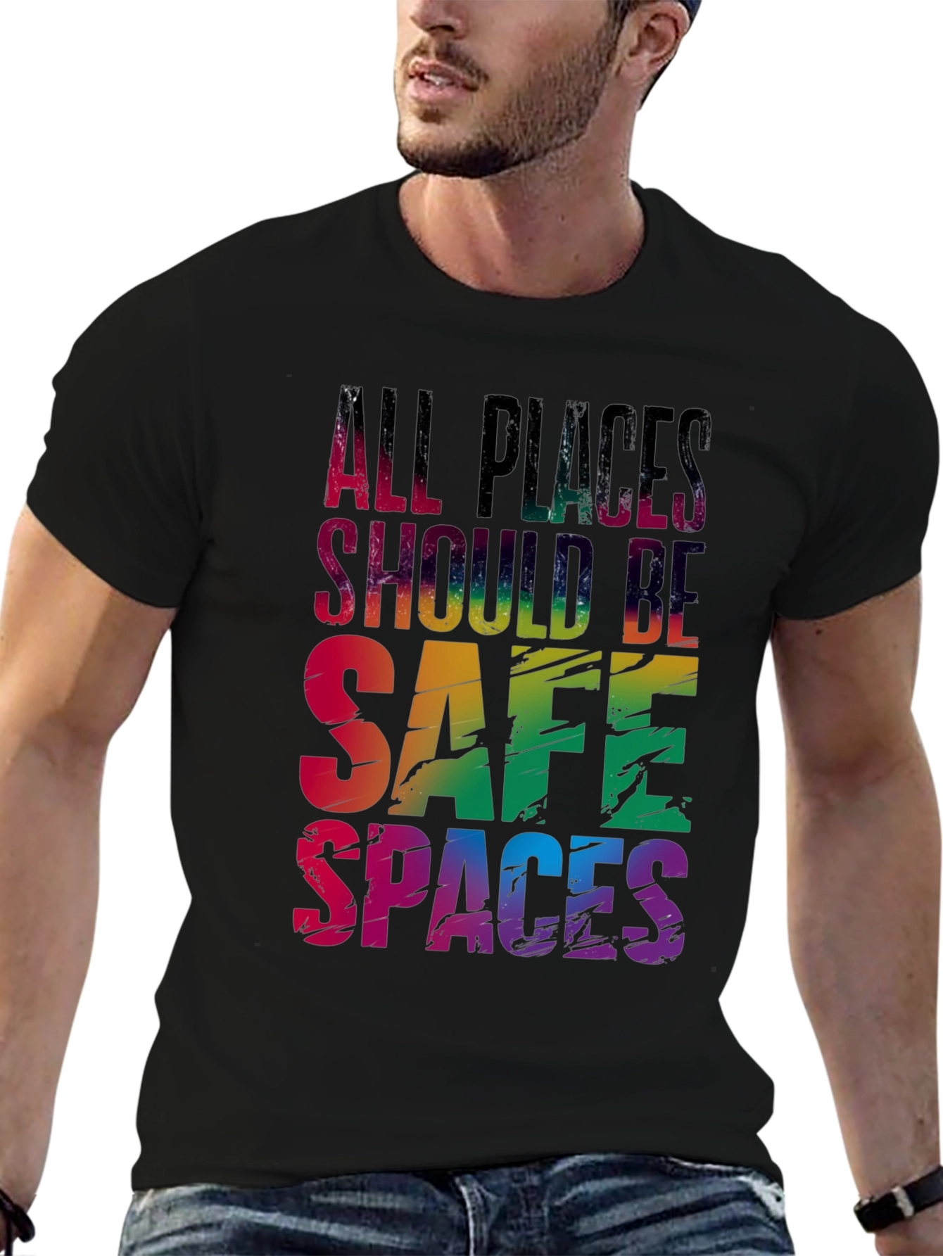 All Places Should Be Safe Spaces LGBTQ T-Shirt