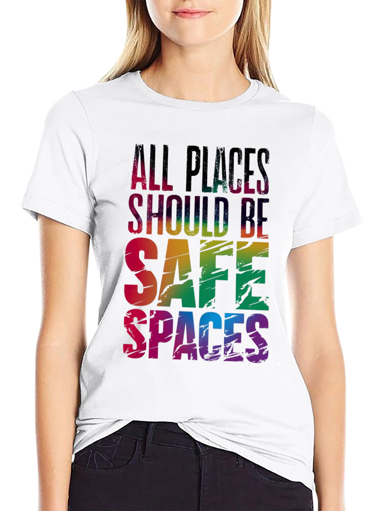 All Places Should Be Safe Spaces LGBTQ T-Shirt