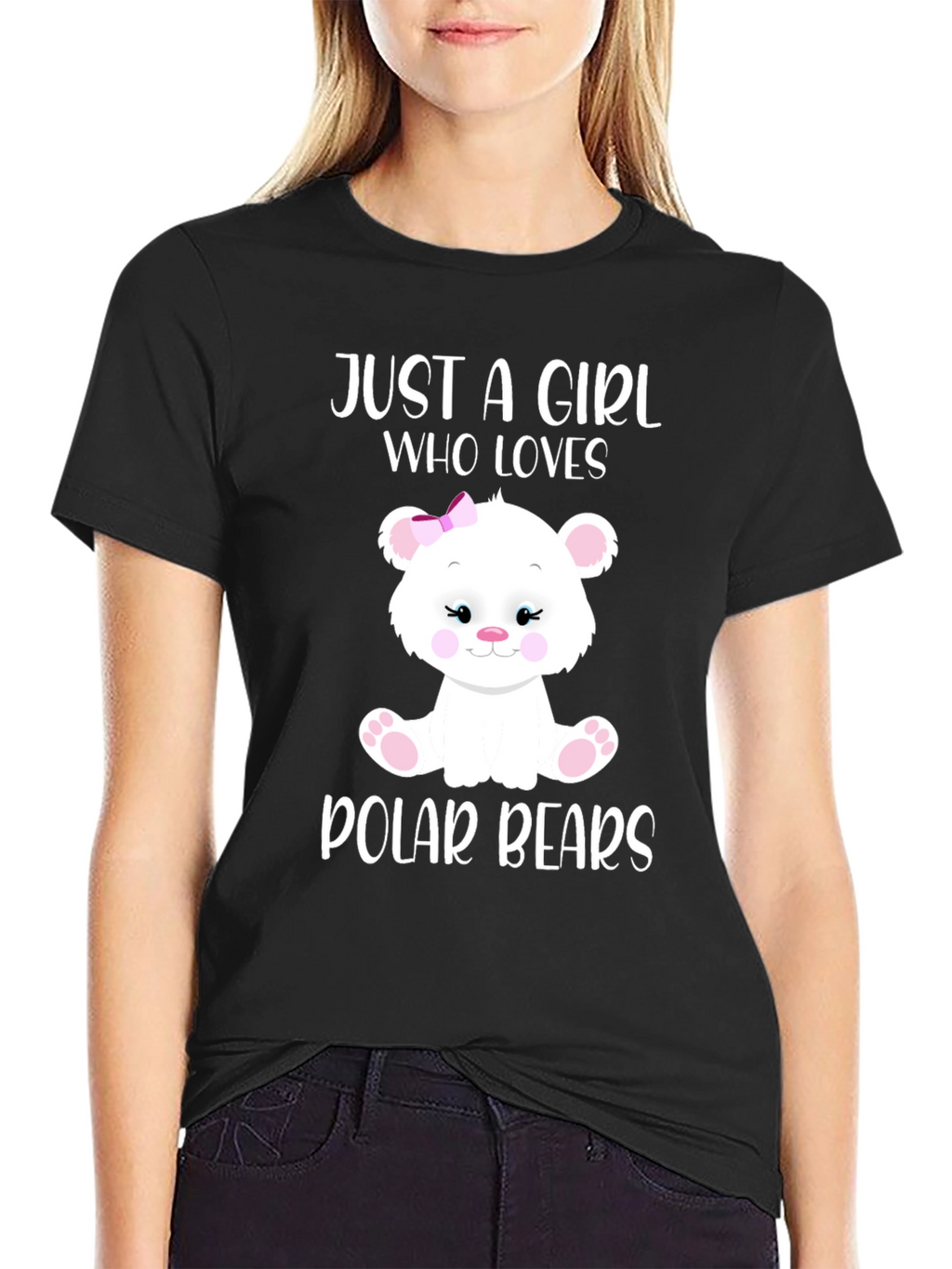 Cute Polar Bear Girls T-Shirt