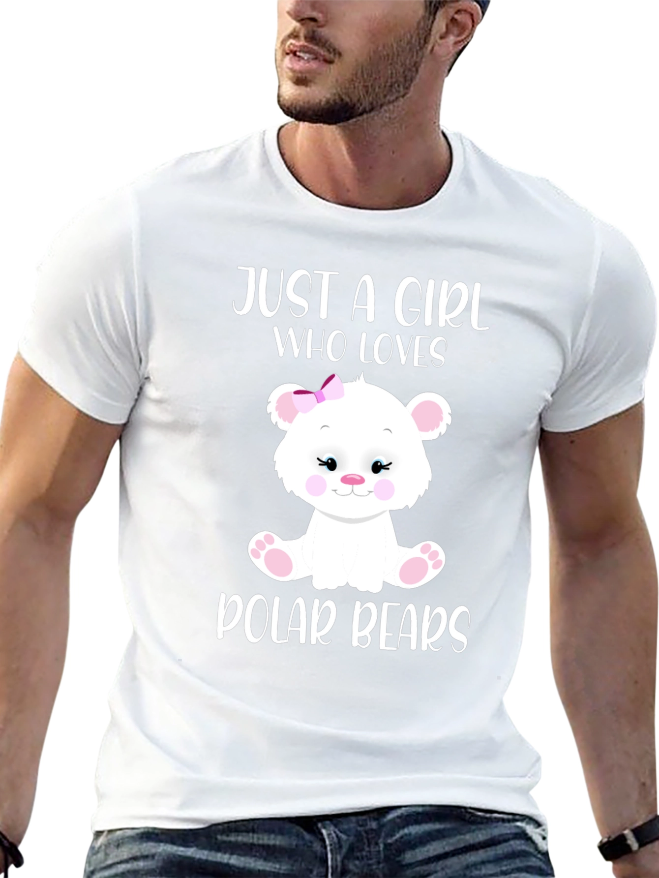 Cute Polar Bear Girls T-Shirt