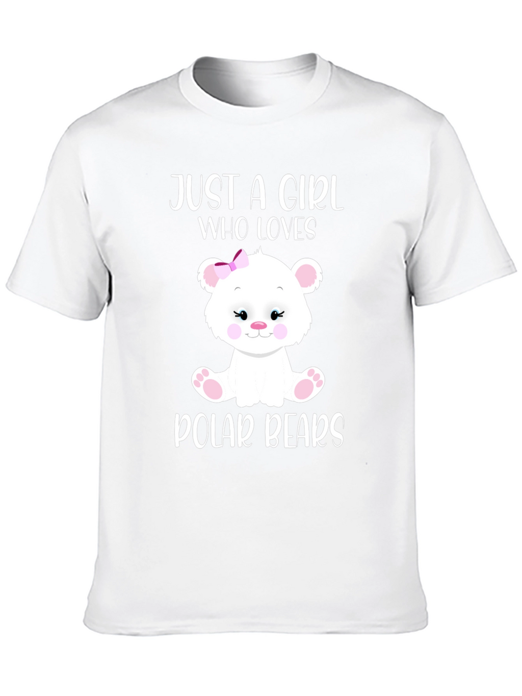 Cute Polar Bear Girls T-Shirt