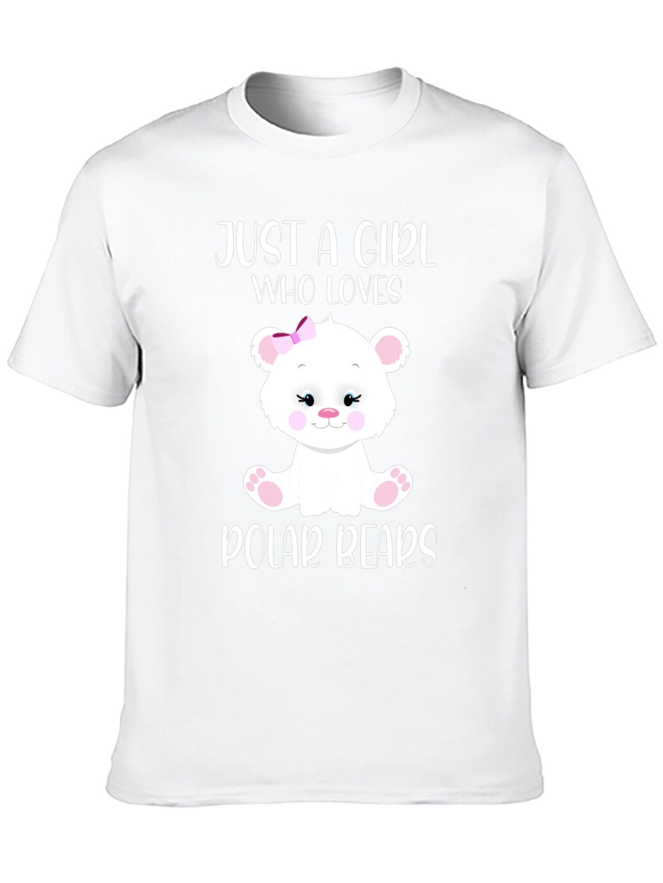 Cute Polar Bear Girls T-Shirt