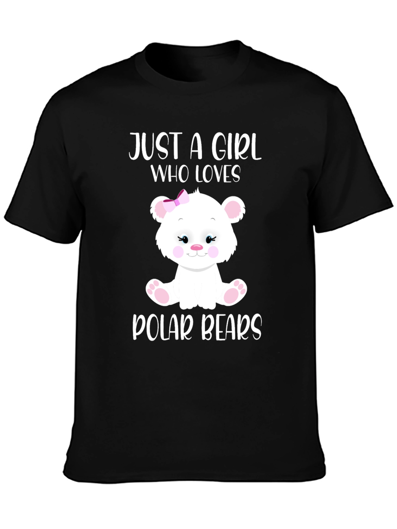 Cute Polar Bear Girls T-Shirt