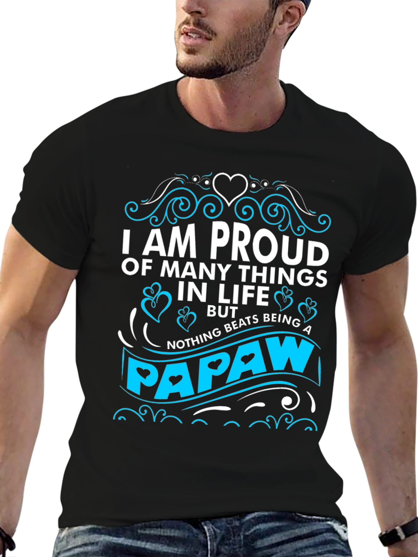 Proud Papaw T-Shirt - Novelty Grandfather Tee
