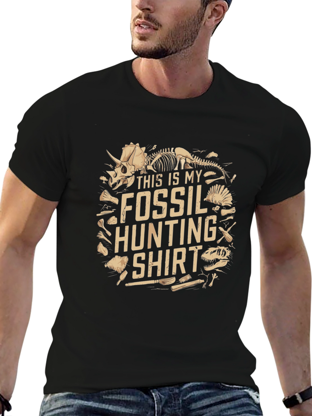 Fossil Hunting Shirt - Dinosaur Skeleton Tee