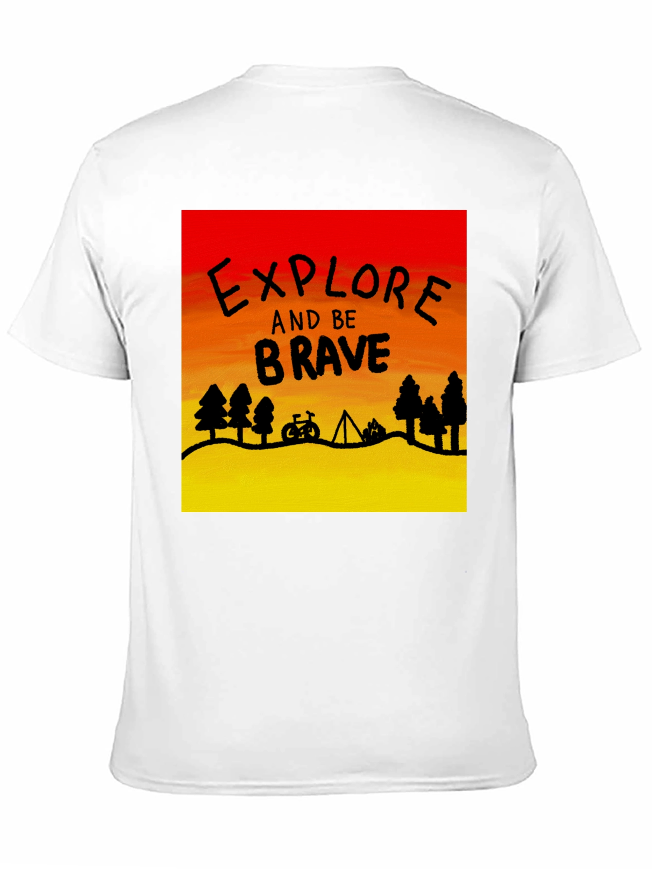 Explore and Be Brave Graphic Tee - Adventure Awaits!