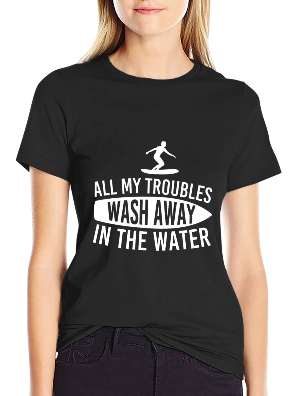 Surfer Graphic T-Shirt - All My Troubles Wash Away