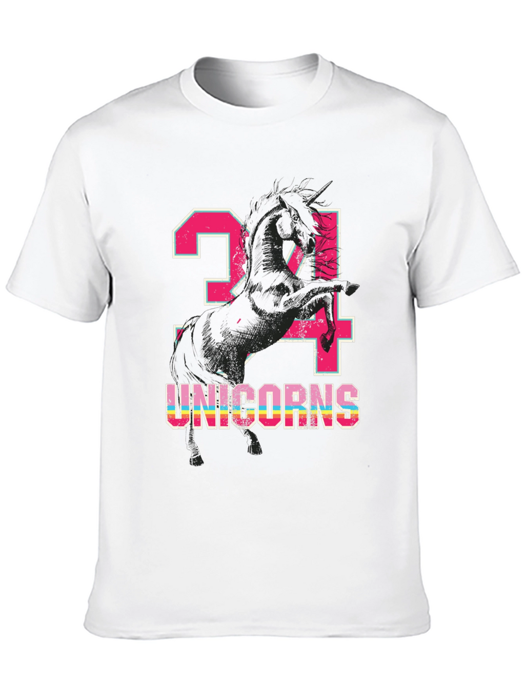 Unicorns Black Graphic Tee